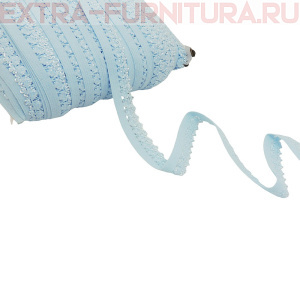 Резинка ажурная 12мм, арт.TBY-183 цв.голубой (уп.100м)