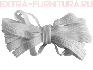 Резинка плетельная 7 мм, белая (уп. 30*100м) (тип А)