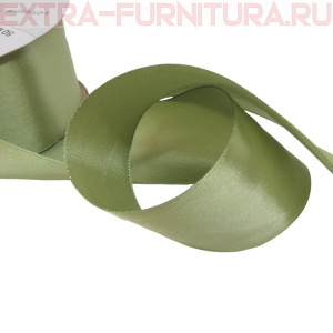 Лента атласная 50 мм цв.136 олива рул.27,42м  