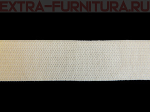 Резинка вязаная, 35мм (+/-2мм), цв.белый (уп.-40м, 9уп./36уп.) Стандарт А(370 гр/м2)