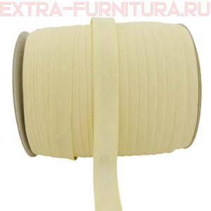 Косая бейка х/б  15мм 132м цв.288 кремовый