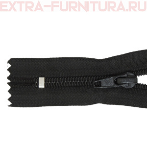 Молния Спираль неразъёмная Т5, дл.18 см, цв. 322 черный