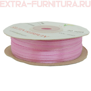 Лента атласная  3 мм  цв.043 розовый рул.100м