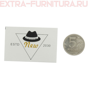 Нашивка "Под кожу" Шляпа цв.белый