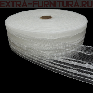 Лента шторная шир.60мм арт.605-0 органза, уп.50м*30уп.