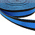 Стропа двухцветная, шир.30мм, цв. черный/василек, уп.25м, пл. 17 гр/м