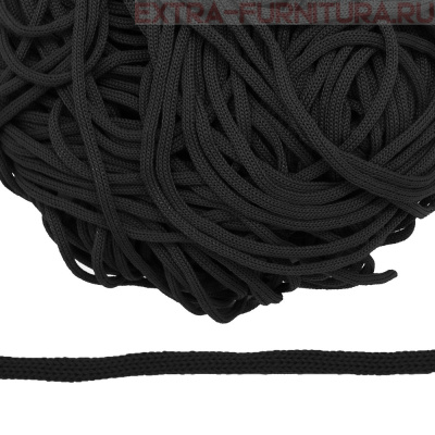 Шнур  ПП 4мм, цв. черный, уп.100м, пл.2,7 гр/м, арт.В501