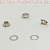 Люверсы 6 мм, (10*5 mm, h=3,9 mm.), никель (уп.1000шт) М