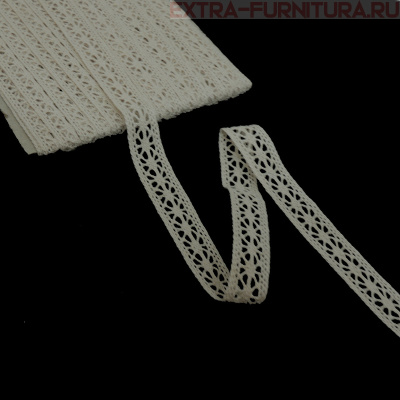 Тесьма вязаная арт.15.01.099 шир.15мм, цв.F307 льняной, уп.10м