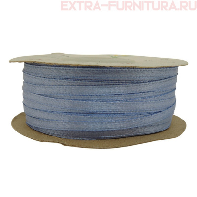 Лента атласная  3 мм  цв.183 сиренево-голубой рул.100м
