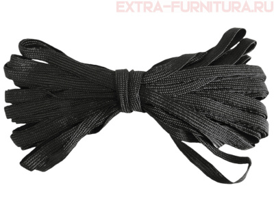 Резинка-вздержка 6 мм, черная (уп. 30*100м) (тип А)