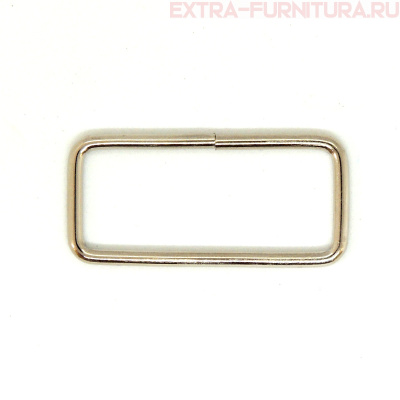 Рамка однощелевая металл 40мм (40*20), цв. никель, уп.200шт