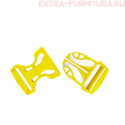 Фастекс 25 мм, арт.Ф-25/3, цв.желтый (полипропилен)