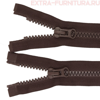 Молния Трактор Т8 2 замка 85см, цв.304 коричневый темный, LOGO