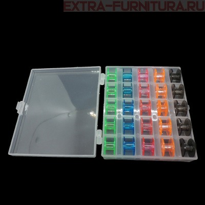 Набор шпулек к БШМ арт.ТВ-0350-Р в пластиковом боксе уп.25 шт