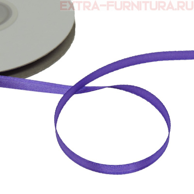 Лента атласная  6 мм  цв.171 светло-фиолетовый рул. 27,42м