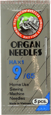 Иглы Organ универсальные для БШМ № 65 (мягкая упаковка), уп.5шт.