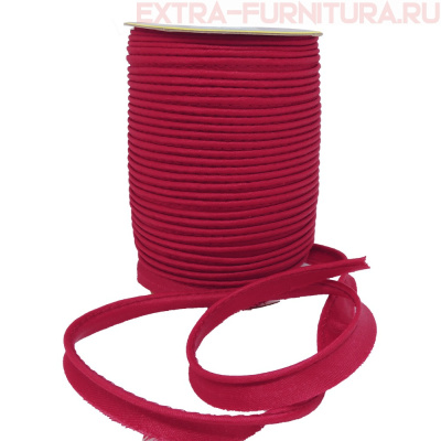 Кант атласный 12 мм, 72 ярда, цв. 163 красный темный А
