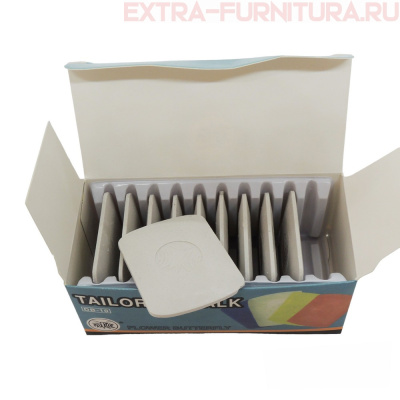 Мел портновский арт.ТВ-АТ-05 малый, цв. белый, уп.10шт